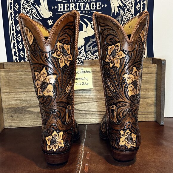 Star by Liberty Boot Co. Fully Tooled Cowboy Boots in Men\'s Size 11.5D main image 8